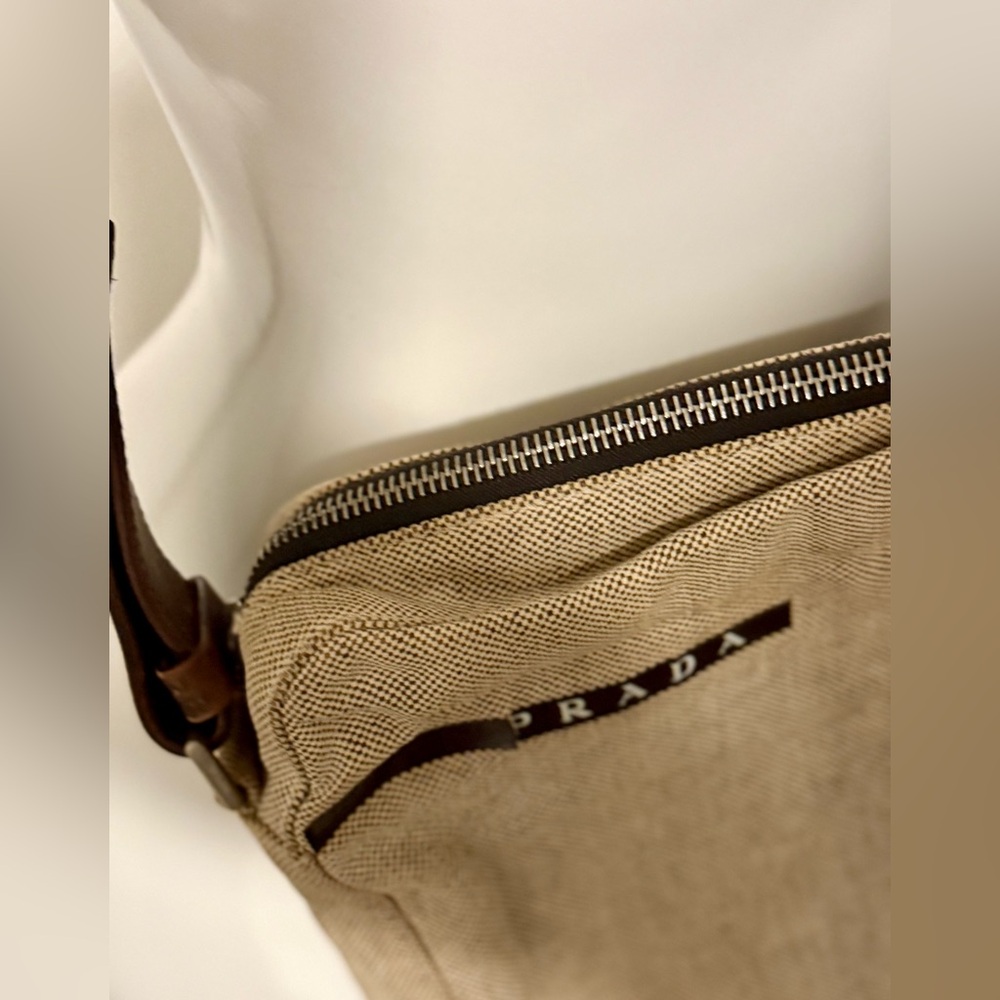 PRADA Tan Messenger Crossbody Bag - Picture 5 of 12